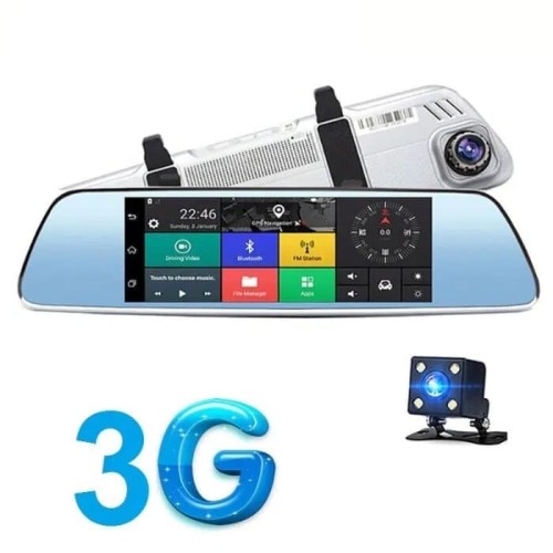 Oglinda cu camera video DH-002 Android 2 cam. 3G-16 GB