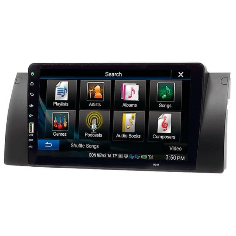 Штатная магнитола 22-041: 9-inch для BMW 5 SERIES (E39) 1995-2003, X5 (E53) 1999-2006 - A7