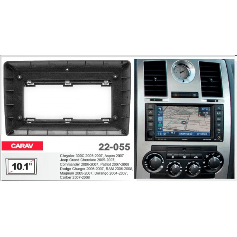 Штатная магнитола 22-055: 10.1-inch для DODGE CHARGER 2006-2007, RAM 2006-2008, MAGNUM 2005-2007, DURANGO 2004-2007, CALIBER 2007-2008 - A7