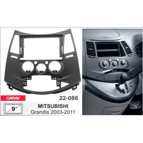 Штатная магнитола 22-086: 9-inch для MITSUBISHI GRANDIS 2003-2011 - A6