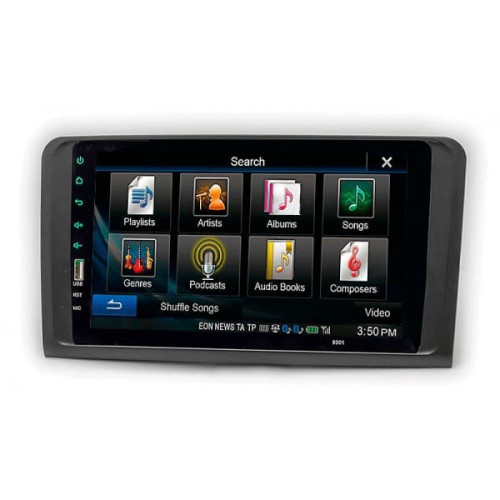 Штатная магнитола 22-087: 9-inch для MERCEDES-BENZ M-CLASS (W164) 2005-2011, GL-CLASS (X164) 2006-2012 - A6