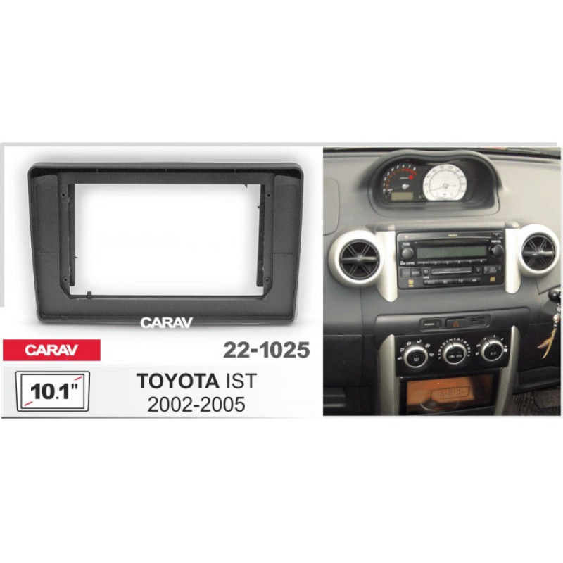 Sistem multimedia audio BORD 22-1025: 10.1-inch TOYOTA IST 2002-2005 - A10D