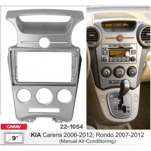 Штатная магнитола 22-1054: 9-inch для KIA CARENS 2006-2012, RONDO 2007-2012 - A7