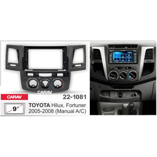 Штатная магнитола 22-1081: 9-inch для TOYOTA HILUX, FORTUNER 2005-2008 - A10D