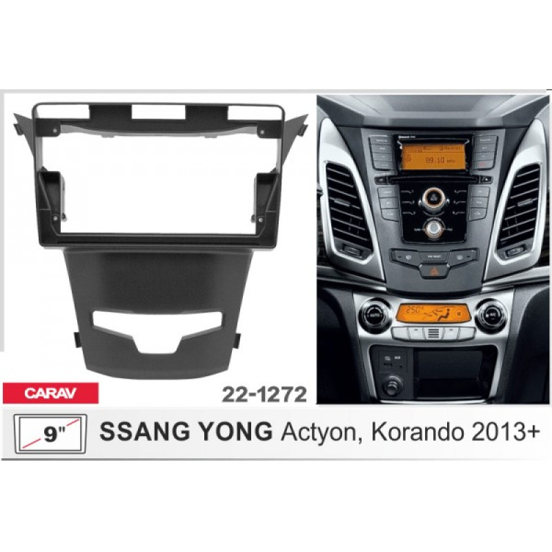Штатная магнитола 22-1272: 9-inch для SSANGYONG ACTYON, KORANDO 2013-2018 - A10D