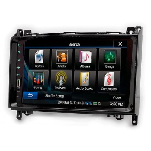 Штатная магнитола 22-133: 9-inch для MERCEDES-BENZ A-CLASS (W169) 2004-2012, В-CLASS (W245) 2005-2011, VITO 2006-2014, VIANO 2006-2014 - A7