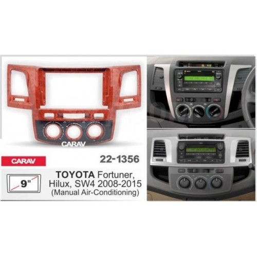 Штатная магнитола 22-1356: 9-inch для TOYOTA FORTUNER, HILUX, SW4 2008-2015 - A7