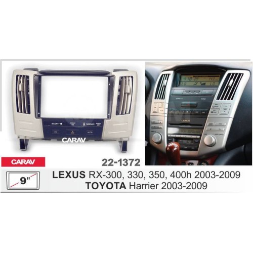 Sistem multimedia audio BORD 22-1372: 9-inch LEXUS RX 300, 330, 350, 400H 2003-2009 - A09D
