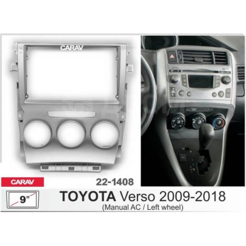 Штатная магнитола 22-1408: 9-inch для TOYOTA VERSO 2009-2018 - A16