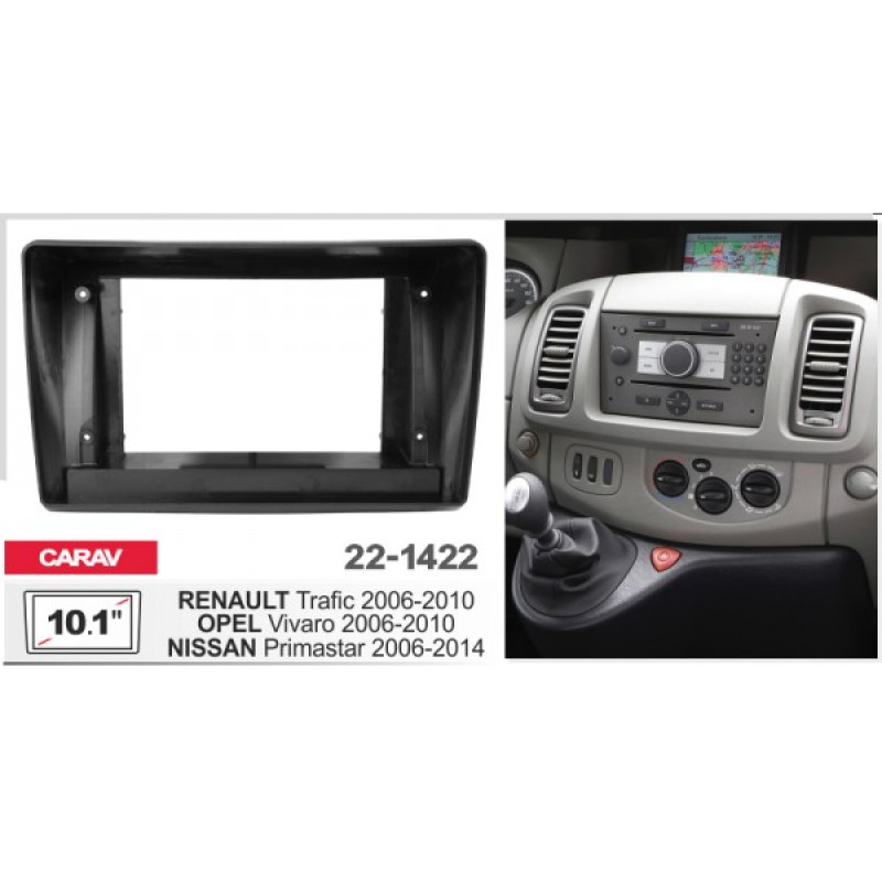 Sistem multimedia audio BORD 22-1422: 10.1-inch NISSAN PRIMASTAR 2006-2014 - A7