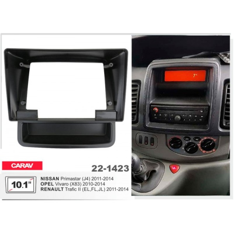 Sistem multimedia audio BORD 22-1423: 10.1-inch NISSAN PRIMASTAR (J4) 2011-2015 - Q9