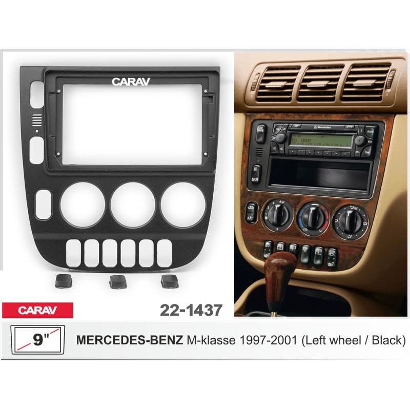 Штатная магнитола 22-1437: 9-inch для MERCEDES-BENZ M-CLASS 1997-2001 - A18