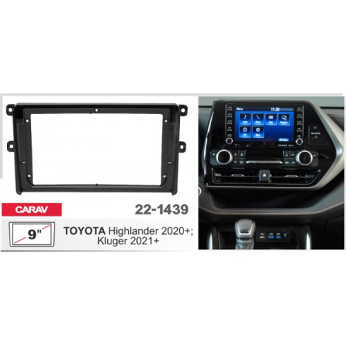 Sistem multimedia audio BORD 22-1439: 9-inch TOYOTA HIGHLANDER 2020-2024, KLUGER 2021-2024 - A7