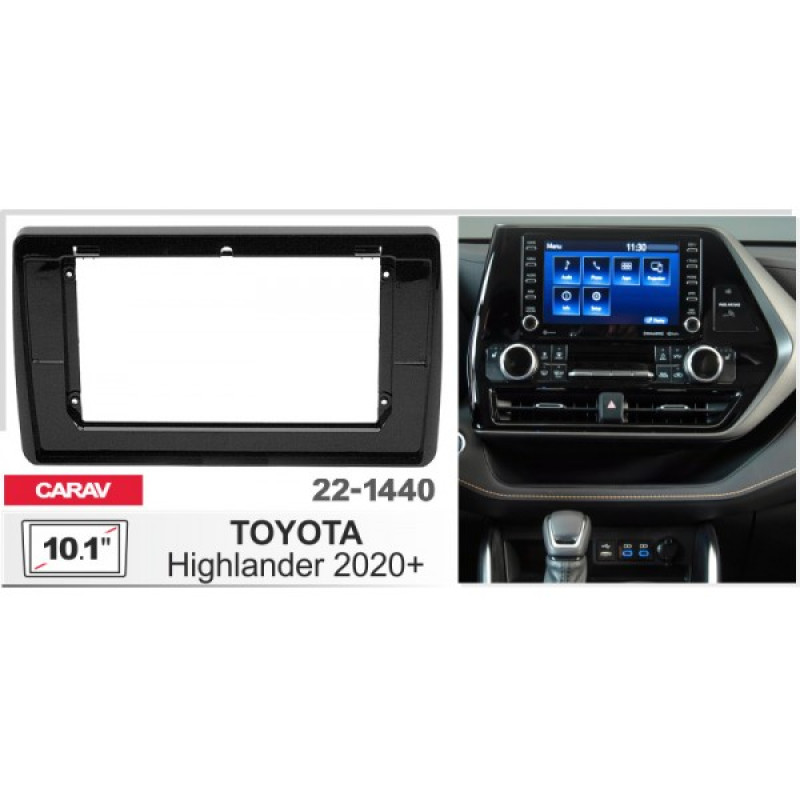 Sistem multimedia audio BORD 22-1440: 10.1-inch TOYOTA HIGHLANDER 2020-2024, KLUGER 2021-2024 - N10Pro
