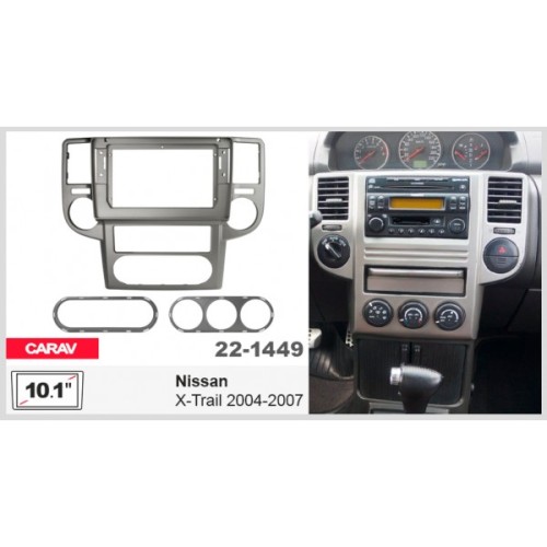 Sistem multimedia audio BORD 22-1449: 10.1-inch NISSAN X-TRAIL 2004-2007 - A10D