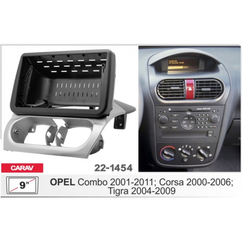Штатная магнитола 22-1454: 9-inch для OPEL COMBO 2001-2011, CORSA 2000-2006, TIGRA 2004-2009 - Q8