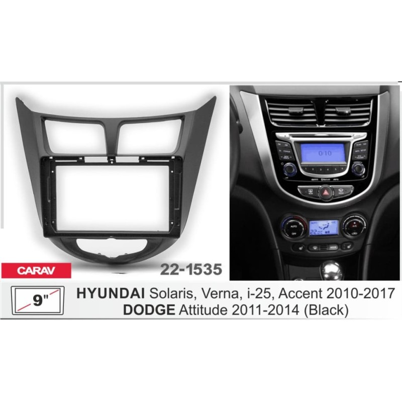 Штатная магнитола 22-1535: 9-inch для DODGE ATTITUDE 2011-2014 - A7