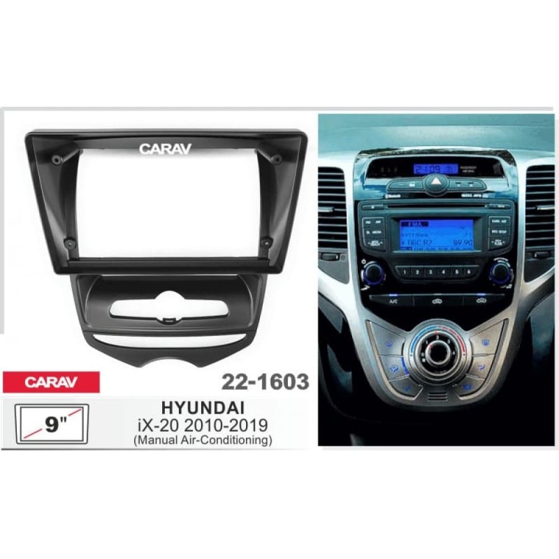 Штатная магнитола 22-1603: 9-inch для HYUNDAI IX-20 2010-2019 - A10D