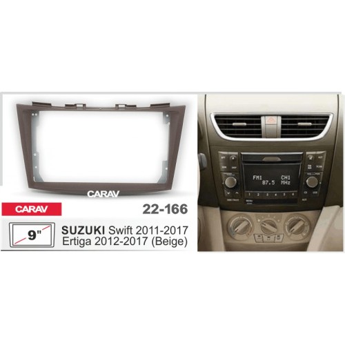 Штатная магнитола 22-166: 9-inch для SUZUKI SWIFT 2011-2017, ERTIGA 2012-2017 - A10D