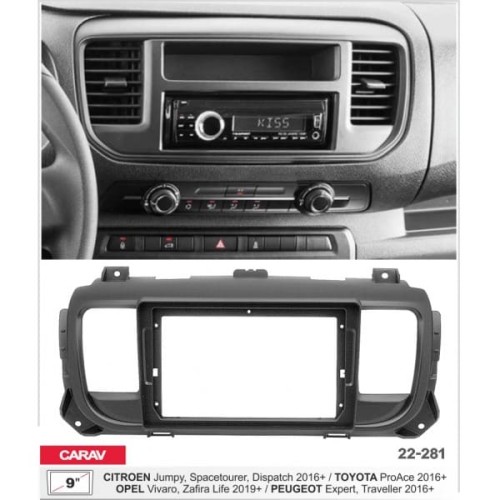 Штатная магнитола 22-281: 9-inch для PEUGEOT EXPERT, TRAVELLER 2016-2024 - N10Pro