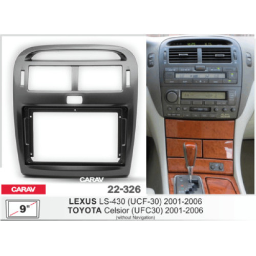 Sistem multimedia audio BORD 22-326: 9-inch LEXUS LS 430 (UCF30) 2001-2006 - A10D