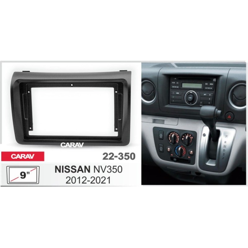 Штатная магнитола 22-350: 9-inch для NISSAN NV350 2012-2021 - A09D
