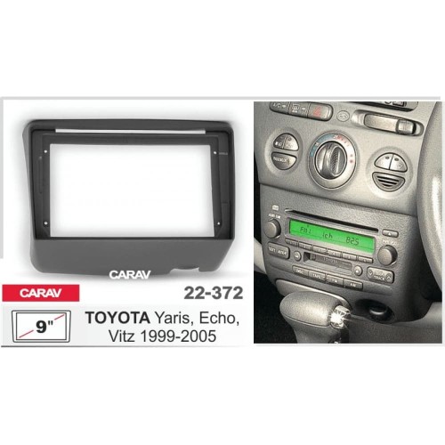 Sistem multimedia audio BORD 22-372: 9-inch TOYOTA YARIS, VITZ, ECHO 1999-2005 - A09D