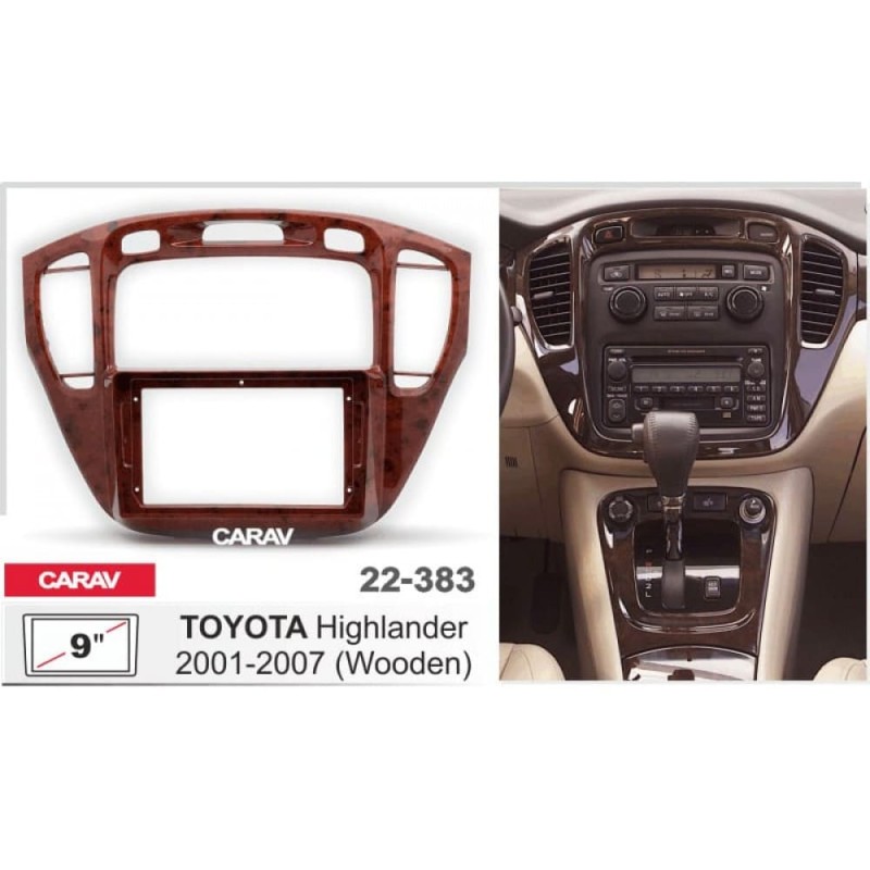 Sistem multimedia audio BORD 22-383: 9-inch TOYOTA HIGHLANDER 2001-2007 - A7