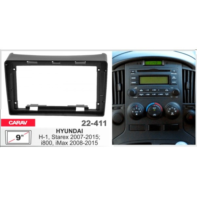 Sistem multimedia audio BORD 22-411: 9-inch HYUNDAI H-1, STAREX 2007-2015, I800, ILOAD, IMAX 2008-2015 - N10Pro