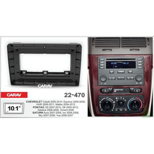 Sistem multimedia audio BORD 22-470: 10.1-inch CHEVROLET COBALT 2005-2010, EQUINOX 2005-2006, HHR 2006-2011, MALIBU 2004-2012 - Q8
