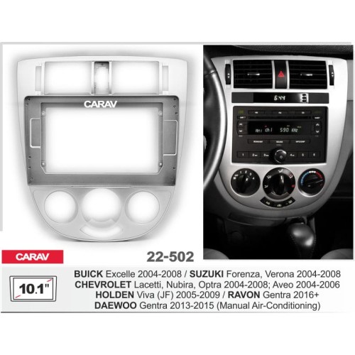 Sistem multimedia audio BORD 22-502: 10.1-inch SUZUKI FORENZA, VERONA 2004-2008 - A7