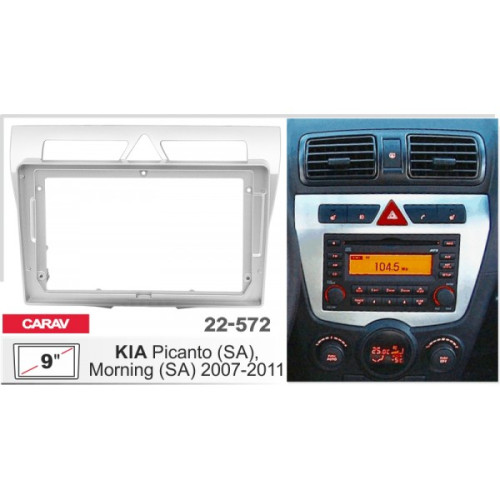 Sistem multimedia audio BORD 22-572: 9-inch KIA PICANTO (SA), MORNING (SA) 2007-2011 - A7