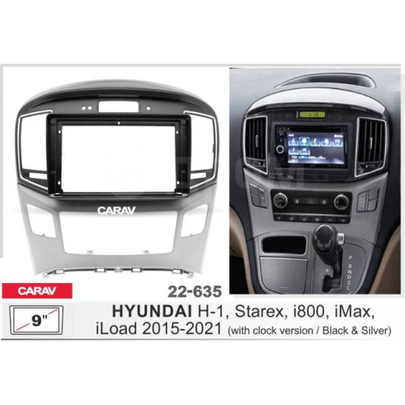 Штатная магнитола 22-635: 9-inch для HYUNDAI H-1, STAREX, I800, ILOAD, IMAX 2015-2021 - N10Pro