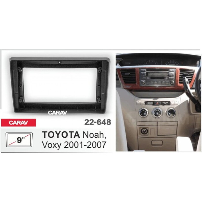 Штатная магнитола 22-648: 9-inch для TOYOTA NOAH, VOXY 2001-2007 - N10Pro