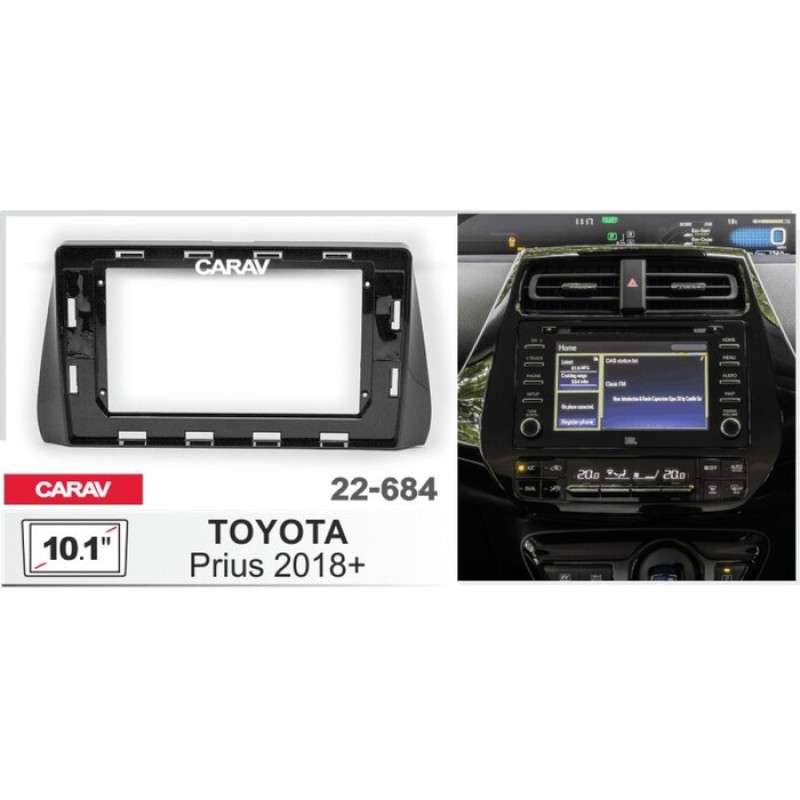 Sistem multimedia audio BORD 22-684: 10.1-inch TOYOTA PRIUS 2016-2024 - A18