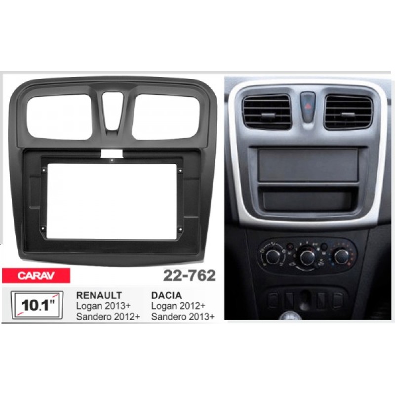 Sistem multimedia audio BORD 22-762: 10.1-inch DACIA SANDERO 2013-2020, LOGAN 2012-2020 - A7