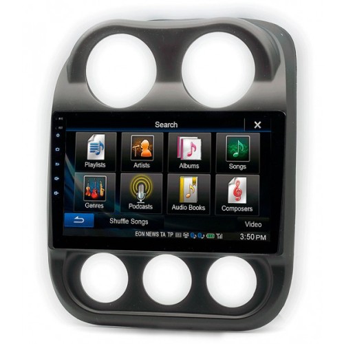 Штатная магнитола 22-810: 10.1-inch для JEEP COMPASS 2011-2016, PATRIOT 2007-2016 - A10D