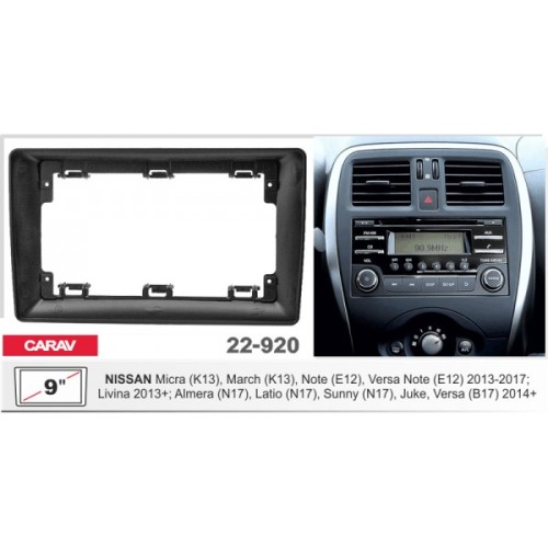 Штатная магнитола 22-920: 10.1-inch для NISSAN ALMERA, JUKE, MICRA, NOTE, QUEST, ROGUE, TITAN, VERSA, XTERRA, LEAF - A7