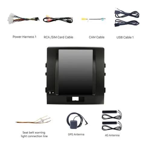 TOYOTA LAND CRUISER 2007-15 High Tesla Style 9.7" 4/64